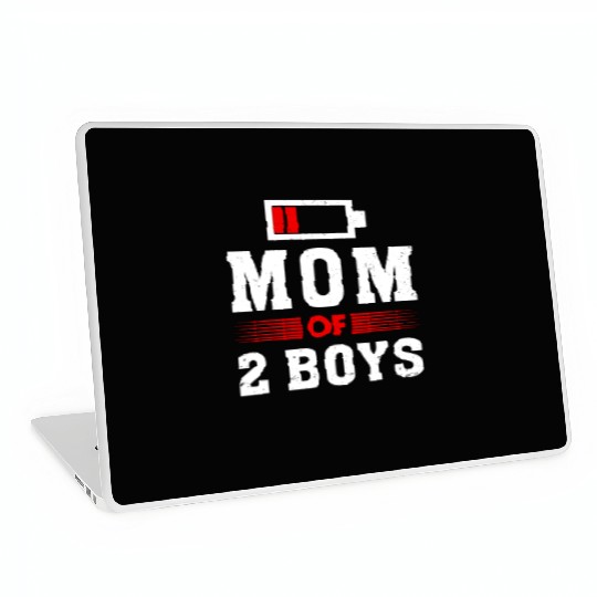 Mom of 2 Boys Mom and Son Matching Mom Laptop Skins