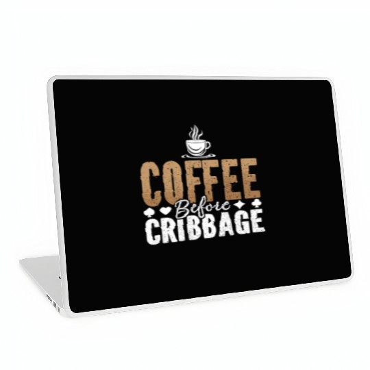 Cribbage Player Coffee Board Game Coffee Lover Laptop Skins