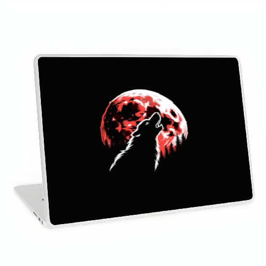Horror Dog Halloween Spooky Dog Lover Gothic Dog Laptop Skins