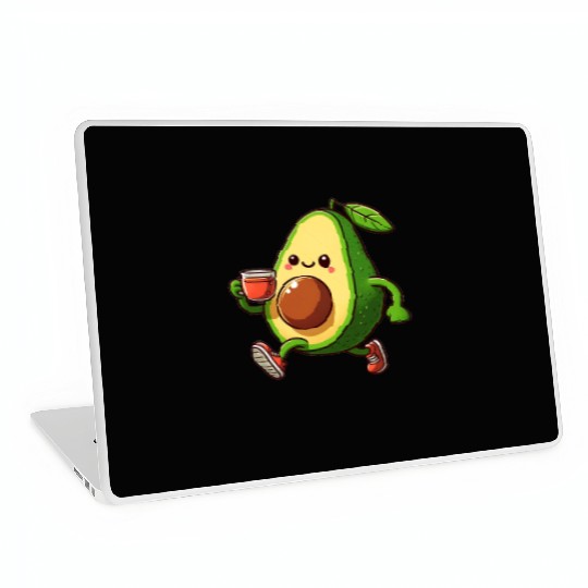 Tea Time Avocado Laptop Skins