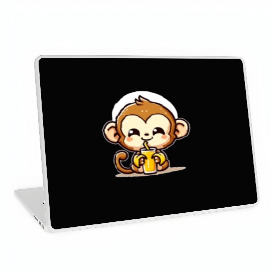 Monkey Business: Banana Juice Break Laptop Skins