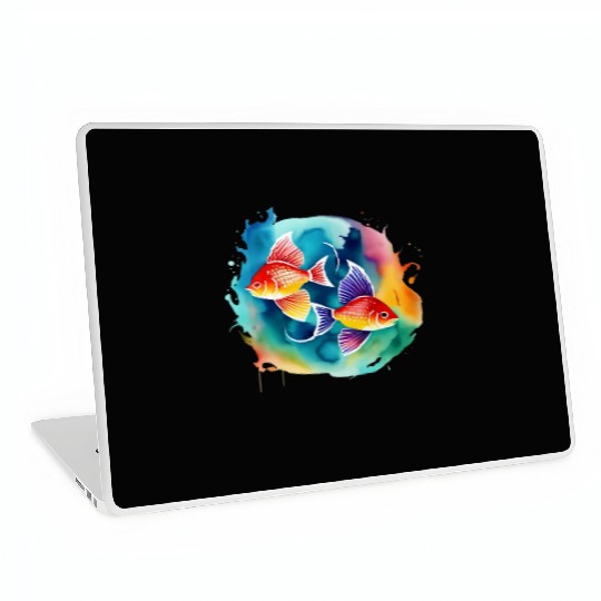 Color splash zodiac: Pisces Laptop Skins