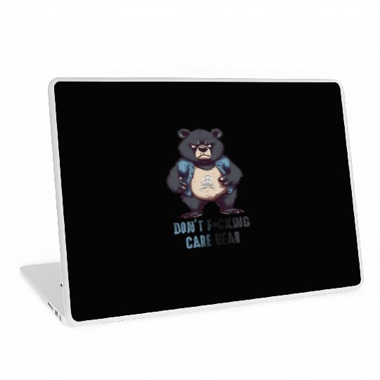 Don't F*cking Care Bear Laptop Skins