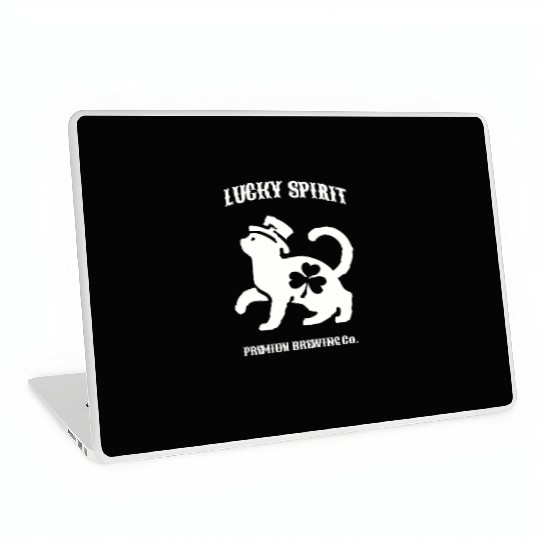 St Patricks Lucky cat Green Laptop Skins