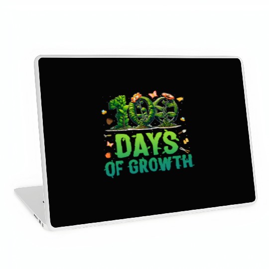 School Laptop Skins, 100 Days Of Growth Growing Plants