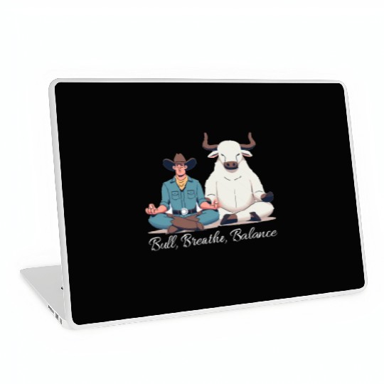 Rodeo Bull Riding Livestock Show Farmer Cattle Laptop Skins