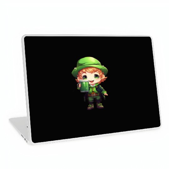 Green Beer on St Patricks Day Laptop Skins