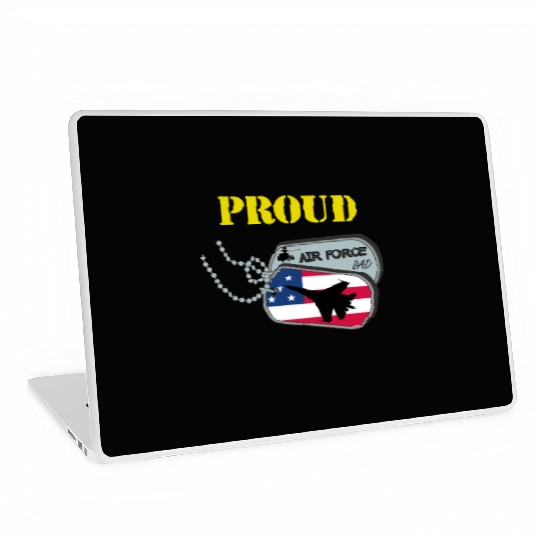 Proud Air Force Dad Laptop Skins