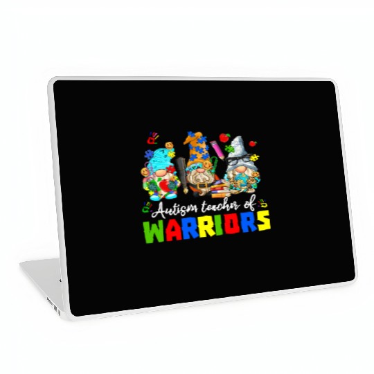Autism Teacher Warriors Autism Autism Gnome Gift Laptop Skins