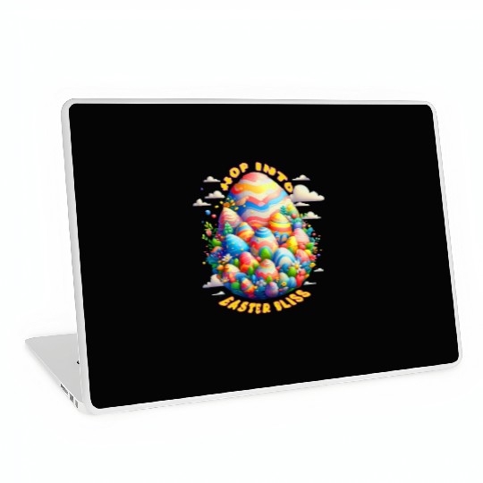 Vibrant Easter Egg Design for a Festive Easter Day Laptop Skins