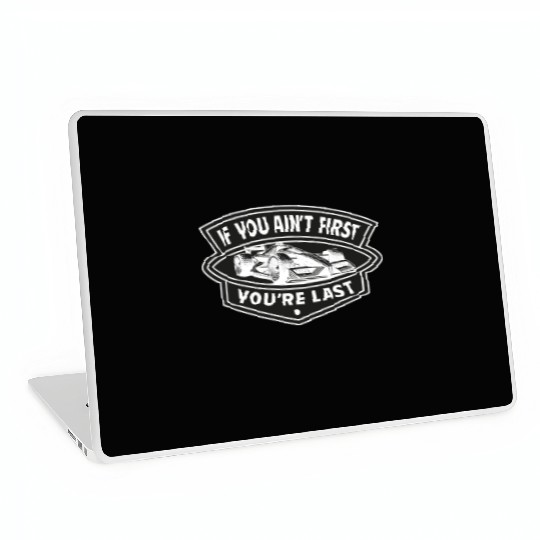 Drag Racing Car Motorsport Slogan Men's Laptop Skins