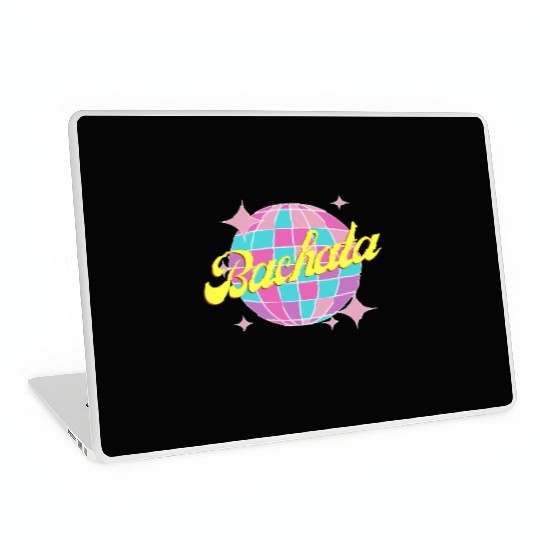 Bachata dance neon color disco ball Laptop Skins