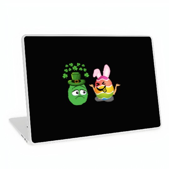 Easter Meets St. Patrick's A Festive Holiday Fusio Laptop Skins