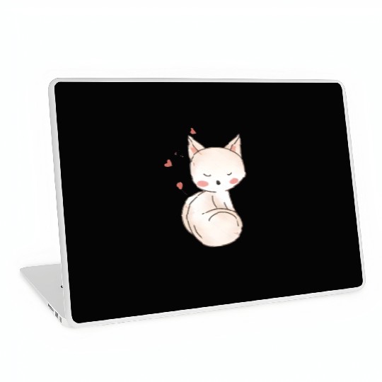 White Fox Laptop Skins