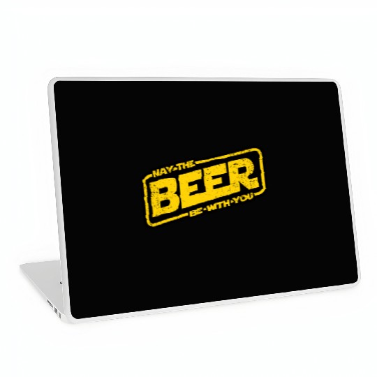 MAY THE BEER BE WITH YOU Laptop Skins