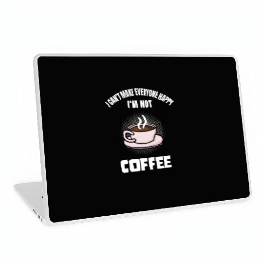 Funny Coffee Lover Caffeine Quote Humor Laptop Skins