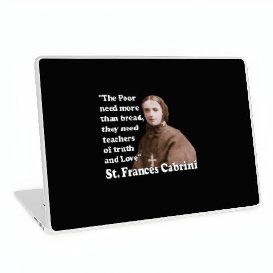 St Frances Cabrini Catholic Saint Laptop Skins