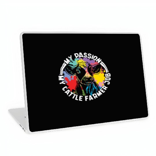 Cattle Farmer My Passion My Cattle Dairy Farmer Laptop Skins