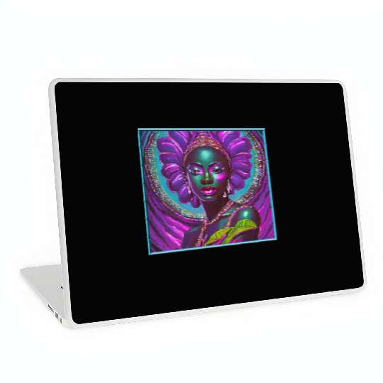 African Goddess Violet Nurturing Me - 1 Laptop Skins