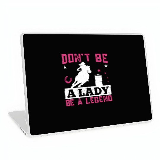 Lady Legend Horse Riding Barrel Racing Laptop Skins