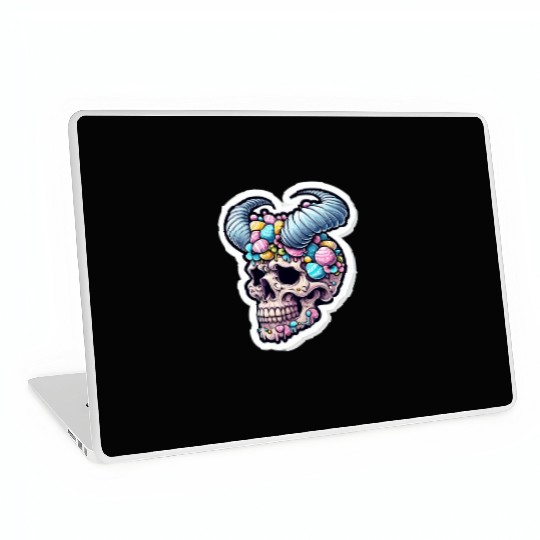 Sweet Reverence: Easter Sugar Skull Laptop Skins