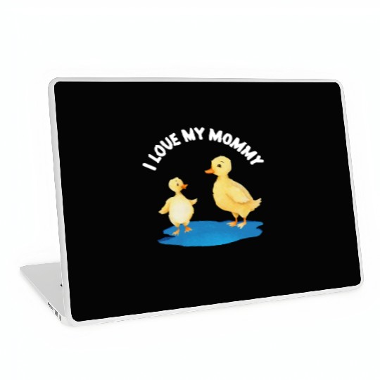 Duck And Duckling Mother's Day For Kids And Adults Laptop Skins