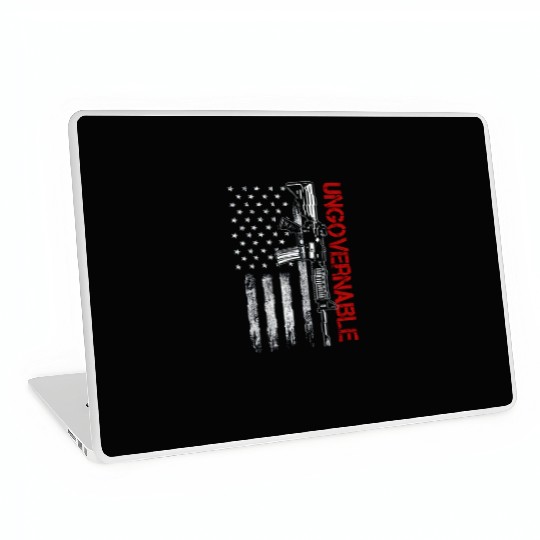 Ungovernable Become Ungovernable American USA FLag Laptop Skins