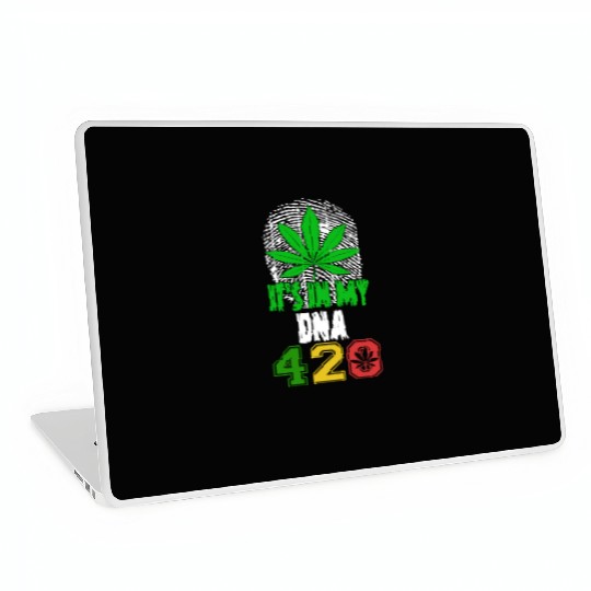 Slapstick 420 Herb In My DNA Weed Marijuana Design Laptop Skins
