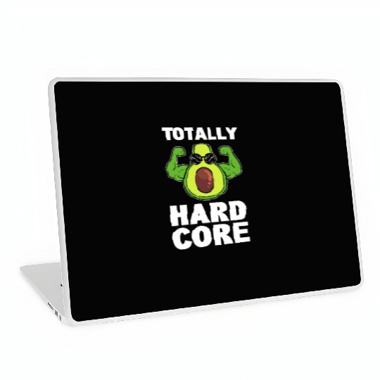 Avocado Gym Workout to attend gym and exercise Laptop Skins