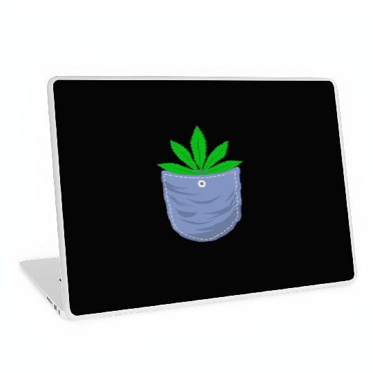Jesting 420 Pocket Of Herb Weed Marijuana Design Laptop Skins