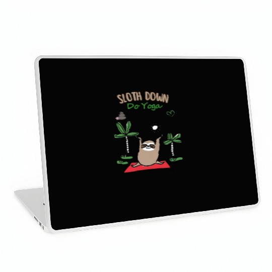 Zen Sloth Yoga Laptop Skins: Embrace the Chill