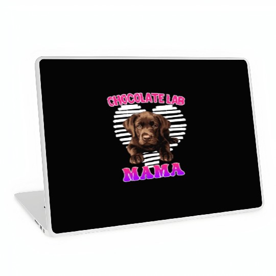 Labrador Retriever CHOCOLATE LAB MOM Labrador Laptop Skins