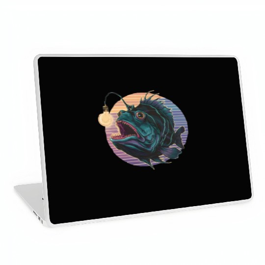 Anglerfish Vintage for Men Women Kid Fish Lover Laptop Skins