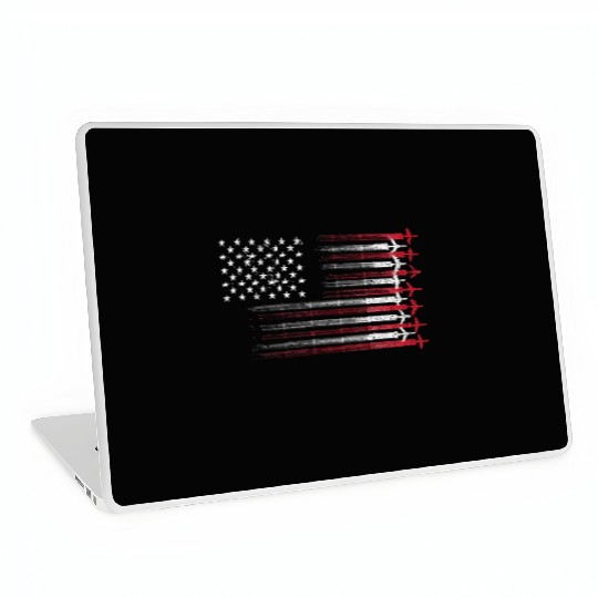 Airplane Pilot Art Aviation 4th Of July Laptop Skins