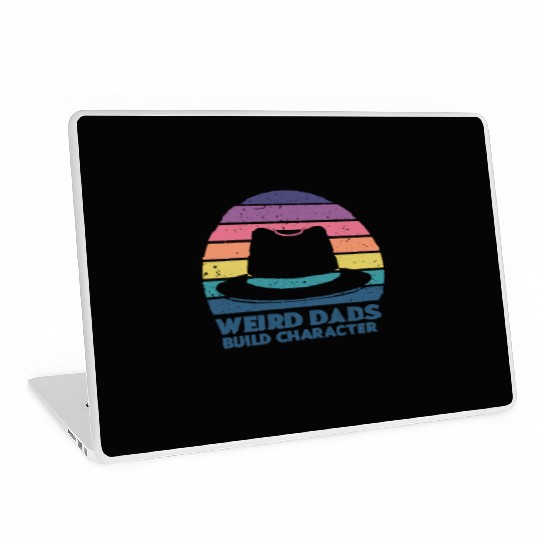Weird Dads Build Character Funny Dad Laptop Skins
