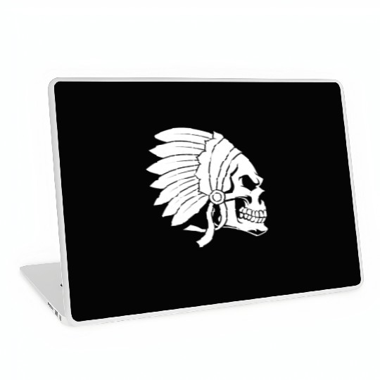 Indigenous Native American Skull Head Laptop Skins