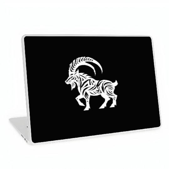 Capricorn Tattoo Style Laptop Skins