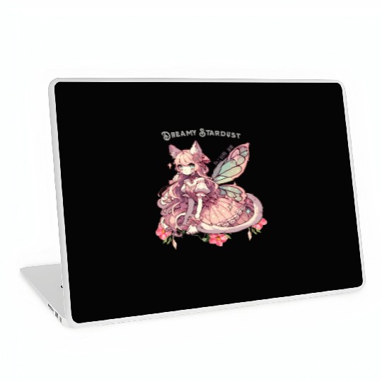 Enchanted Dreamy Stardust-A Cat Fairycore Fantasy Laptop Skins