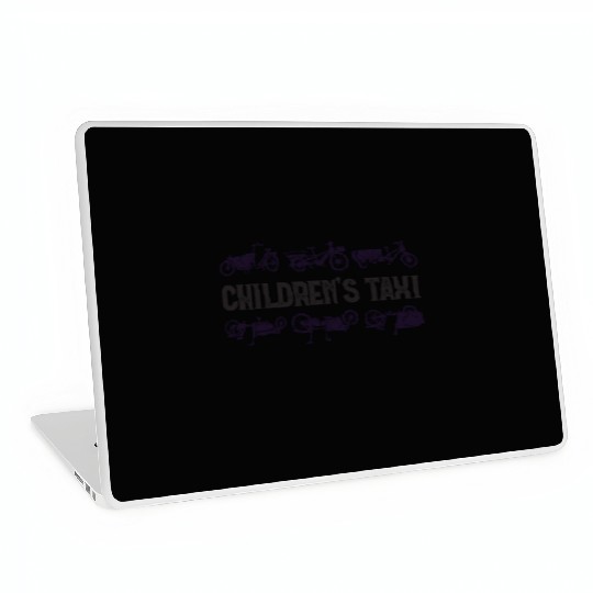 Childrens Taxi Cargo Bicycle Cargobike Laptop Skins