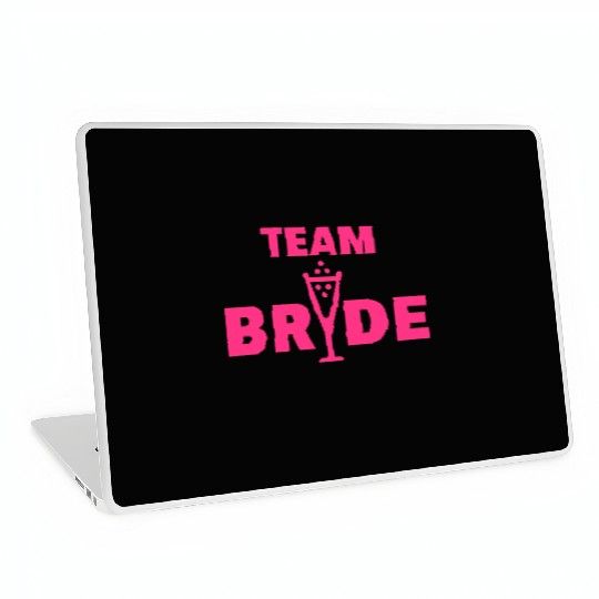 Team Bride Bubbly (Hen Night Bachelorette Party P) Laptop Skins