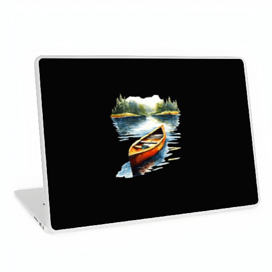 Beautiful Boat on River Laptop Skins