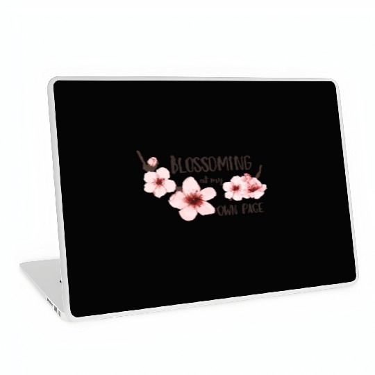 Spring floral Laptop Skins Elegant Cherry Blossom Design