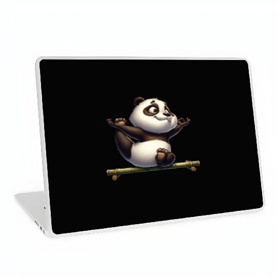 Panda Yoga Meditation Gymnastics Laptop Skins