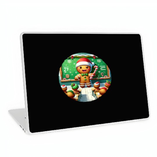 Gingerbread Teach's Yuletide Class Laptop Skins
