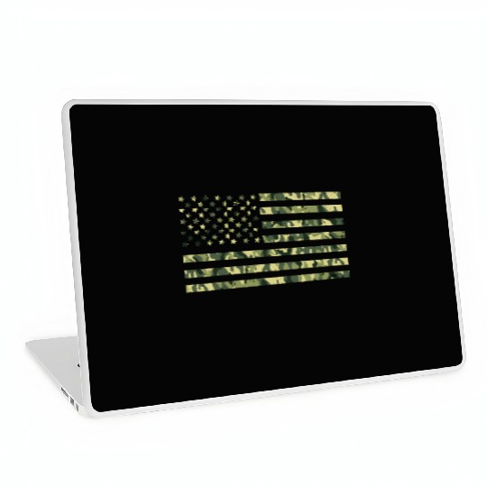 Camo American Flag USA Camouflage Men Boys Women Laptop Skins