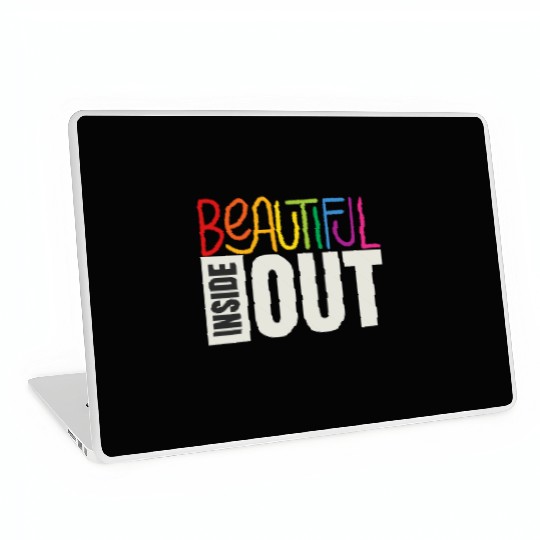 Beautiful Inside Out (black) Laptop Skins