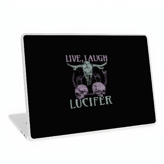 Live Love Lucifer Goth Festival Death Metal Laptop Skins