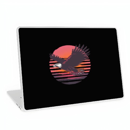 Majestic Eagle Sunset Flight Laptop Skins