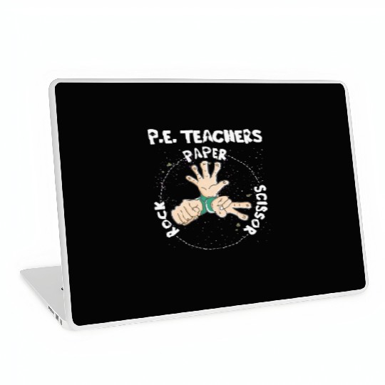 Physical Education PE Teacher Rock Paper Scissor Laptop Skins