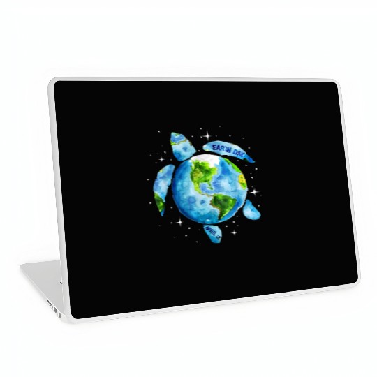 Earth Day Restore Earth Sea Turtle Art Laptop Skins